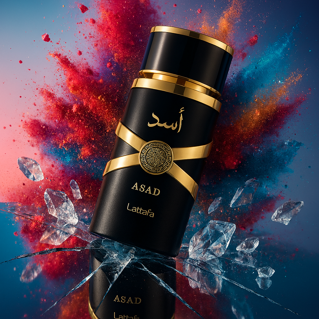 Lattafa Asad by Lattafa Eau De Parfum Spray (Unisex) for Women (Sample)