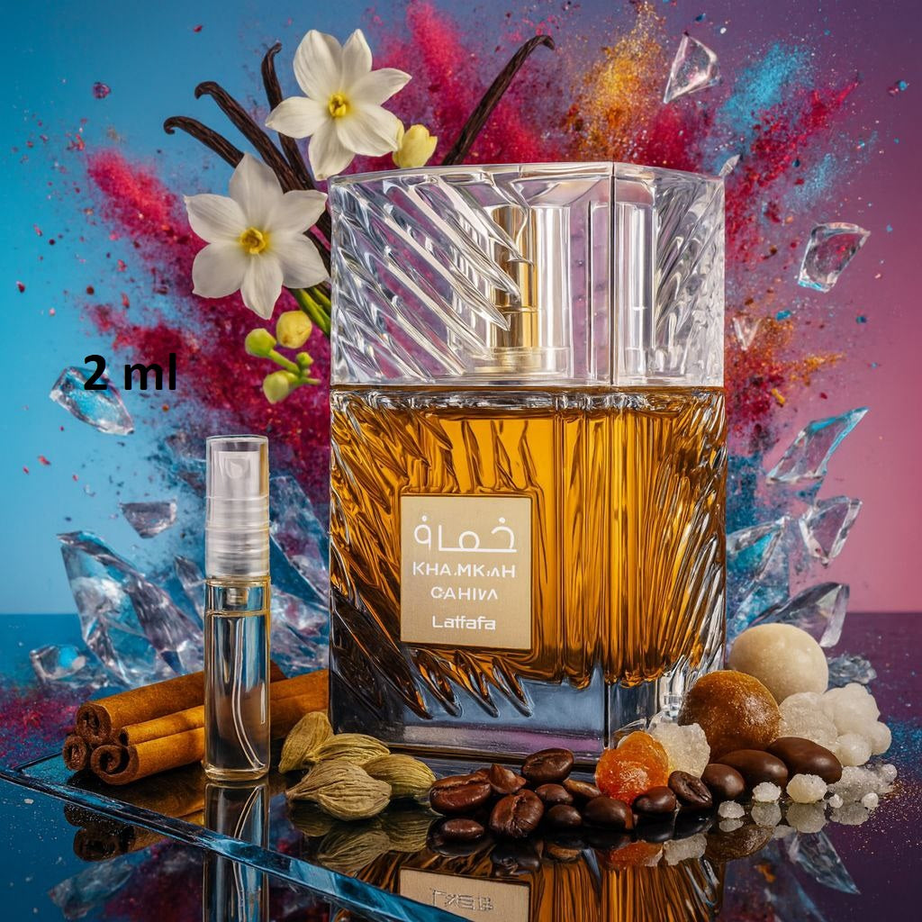 Khamrah Qahwa by Lattafa (Unisex) Eau De Parfum Spray (Sample)